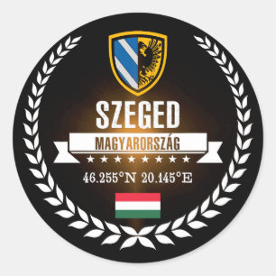 Szeged Runder Aufkleber