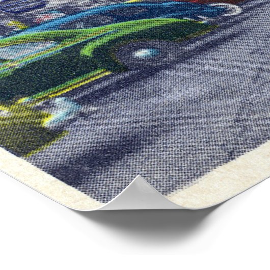 Szenarien der West First Street Business Section Poster (Ecke)