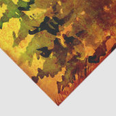 Szenario des Herbstes mit dem großen Antler Buck D Seidenpapier (Detail)