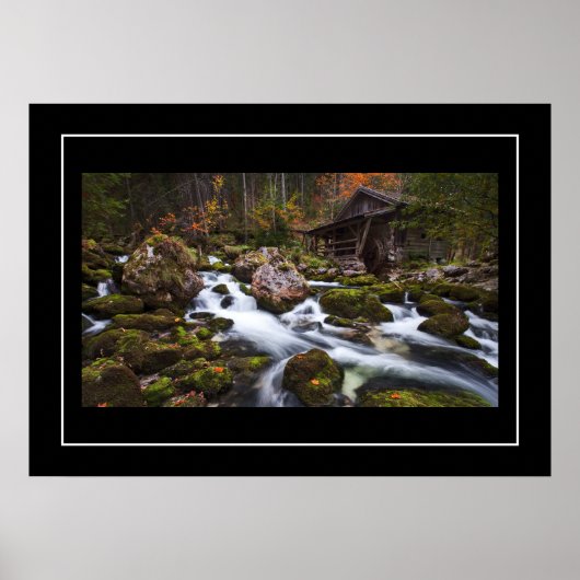 Szenario des Herbstfalls Poster (Vorne)