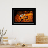 Szenario des Herbstfalls Poster (Küche)