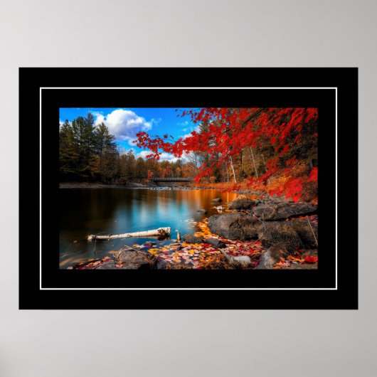 Szenario des Herbstfalls Poster (Vorne)