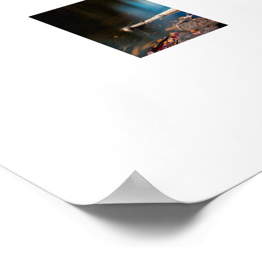 Szenario des Herbstfalls Poster (Ecke)