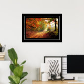 Szenario des Herbstfalls Poster (Heimbüro)