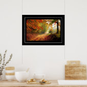 Szenario des Herbstfalls Poster (Küche)