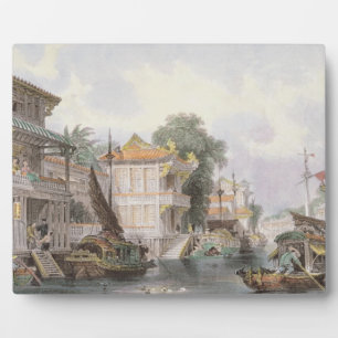Szene am Horankanal bei Kanton, c.1850 (colo Fotoplatte