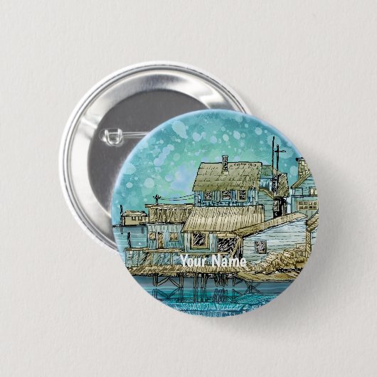 Szene am Kai Button (Vorne & Hinten)