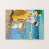 Szene am Strand von Edward Henry Potthast Puzzle (Horizontal)