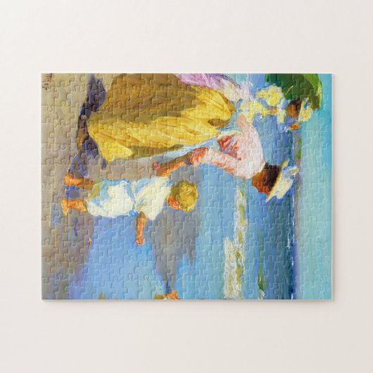 Szene am Strand von Edward Henry Potthast Puzzle (Horizontal)