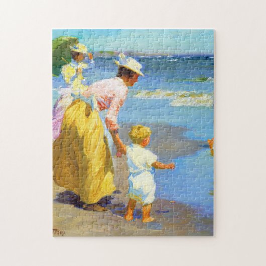 Szene am Strand von Edward Henry Potthast Puzzle (Vertikal)