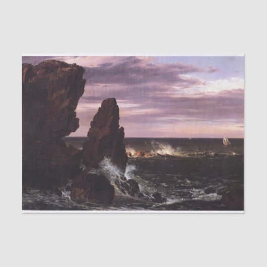 Szene an der Küste der Frederic Edwin Church Seidenpapier (Vorderseite)
