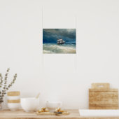 Szene an der Küste mit Stormy Waters Ivan Aivazovs Poster (Küche)