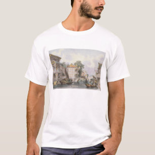 Szene auf dem Horan-Kanal nahe Bezirk, c.1850 T-Shirt