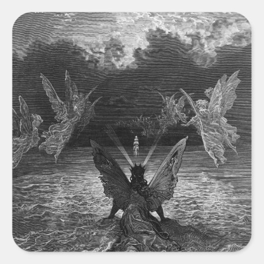 Szene aus "Das Regime des alten Mariners" 2 Quadratischer Aufkleber (Vorderseite)