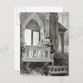 Szene aus dem Akt II von Romeo und Julia Postkarte (Vorne/Hinten)