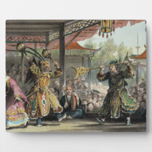 Szene aus dem Spektakel "Die Sonne und der Mond",  Fotoplatte