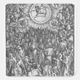 Szene aus der Apokalypse, Bewunderung der Quadratischer Aufkleber