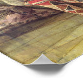 Szene aus der Commedia dell'Arte Poster (Ecke)