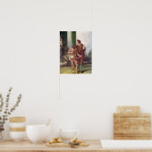 Szene aus der Commedia dell'Arte Poster (Küche)