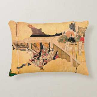 Szene aus der Geschichte Genjis Dekokissen