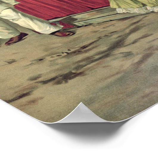 Szene aus der Oper "Pagliacci" Poster (Ecke)