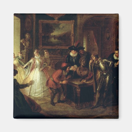 Szene aus "Don Quixote de la Mancha" Magnet (Vorne)