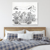 Szene aus Maximilians triumphaler Prozession Leinwanddruck (Insitu (Schlafzimmer))