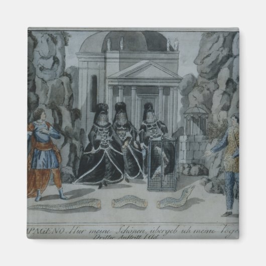 Szene aus "The Magic Flute" Magnet (Vorne)