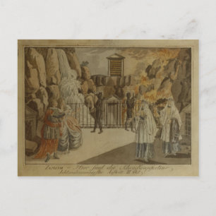Szene aus "The Magic Flute" von Mozart, 1795 Postkarte