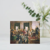 Szene bei der Unterzeichnung der Verfassung Postkarte (Stehend Vorderseite)