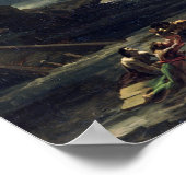 Szene der Deluge, 1818-20 Poster (Ecke)