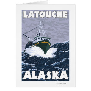 Szene der Fischerboote - Latouche, Alaska