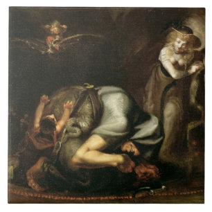 Szene der Hexen "von der Maske des Queens" durch Fliese