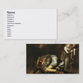 Szene der Hexen "von der Maske des Queens" durch Visitenkarte (Vorne/Hinten)