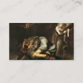 Szene der Hexen "von der Maske des Queens" durch Visitenkarte (Rückseite)