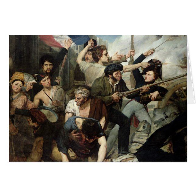 Szene der Revolution 1830 (Vorderseite (Horizontal))