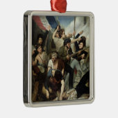 Szene der Revolution 1830 Silbernes Ornament (Rechts)