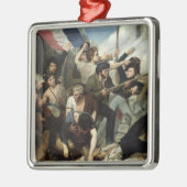 Szene der Revolution 1830 Silbernes Ornament (Links)