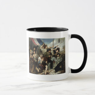 Szene der Revolution 1830 Tasse