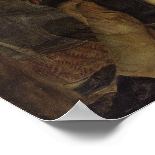 Szene der Revolution von 1830 Poster (Ecke)