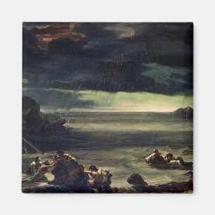 Szene der Überschwemmung, 1818-20 Magnet