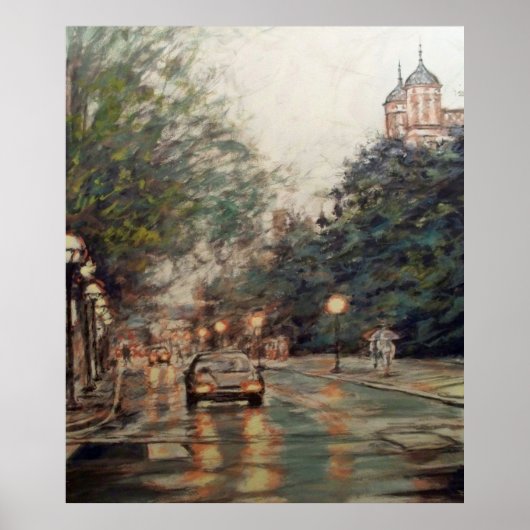 Szene der Universität Michigan Lawquad um die 90er Poster (Vorne)