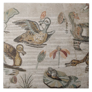 Szene der Wasservögel auf dem Nil, Haus von Faun Fliese