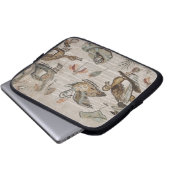 Szene der Wasservögel auf dem Nil, Haus von Faun Laptopschutzhülle (Vorne Knopf)