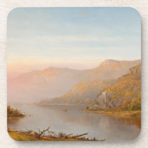 Szene des Berges River (Herbst des Hudson) Getränkeuntersetzer