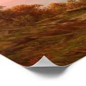 Szene des Berges River (Herbst des Hudson) Poster (Ecke)