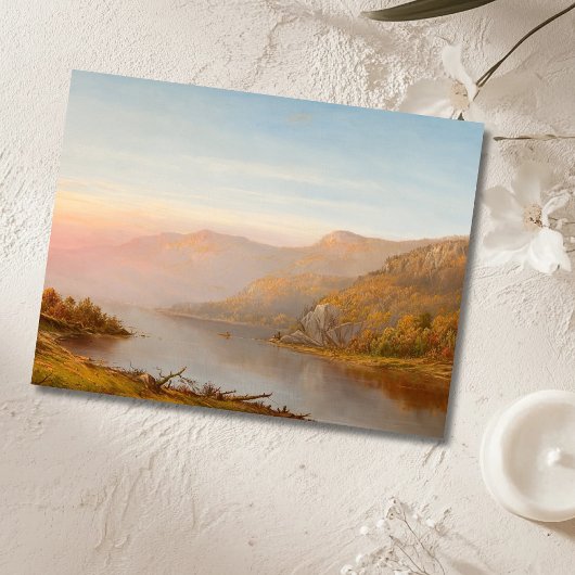 Szene des Berges River (Herbst des Hudson) Postkarte