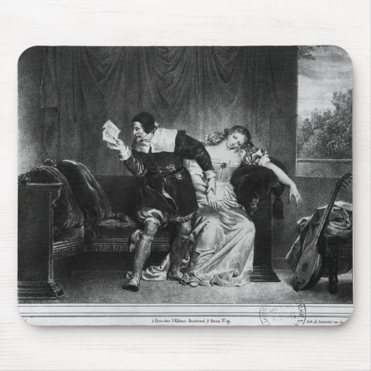 Szene des Buchstaben des Cousins Mousepad (Vorne)