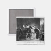 Szene des Schreibens des Cousins Magnet (Vorderseite/Rückseite)