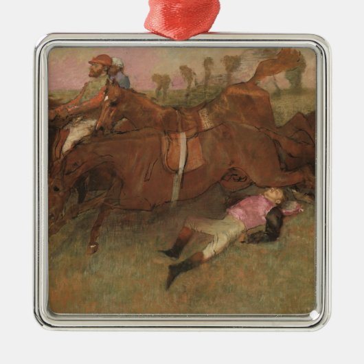 Szene Edgar Degass | vom Steeplechase Silbernes Ornament (Vorne)